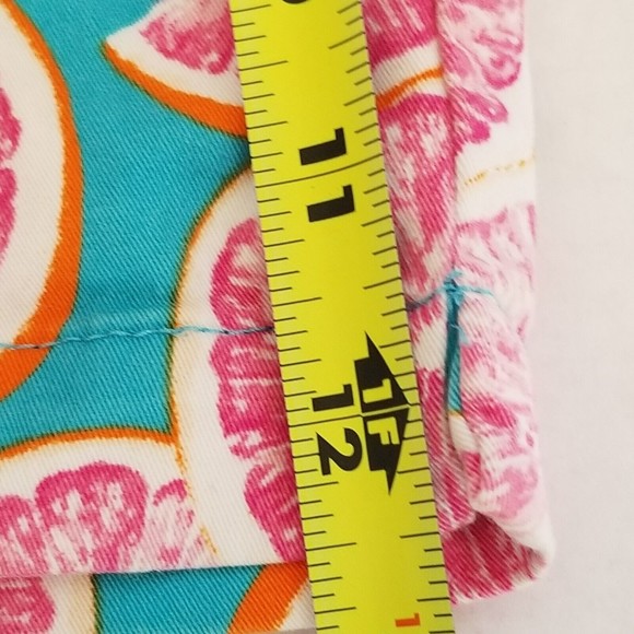 Crown & Ivy Shorts Girls 16 Pink White Print Adjustable Waist Pockets - Picture 10 of 11